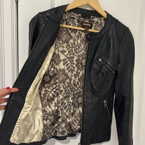 DANIER Black Leather Jacket for Women - Picture 5 of 8